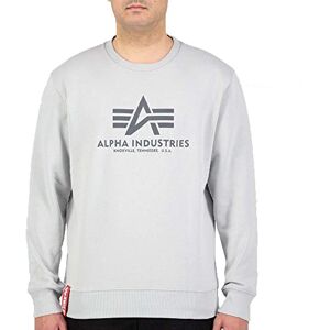 Alpha Industries Basic Sweatshirt för män Pastel Grey Alpha Industries Basic Sweatshirt för män Pastel Grey