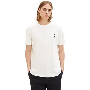 TOM TAILOR Denim Basic T-shirt för män, 12906 – ullvit, XXL TOM TAILOR Denim Basic T-shirt för män, 12906 – ullvit, XXL