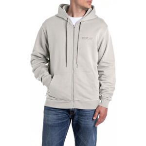 Replay herr regular fit sweatjacka med dragkedja och huva, 013 Alabaster, M Replay herr regular fit sweatjacka med dragkedja och huva, 013 Alabaster, M