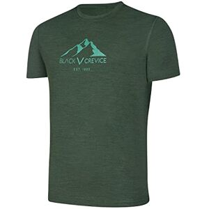 Black Crevice Merino T-shirt för män I högkvalitativ merinotröja I herr-t-shirt av 70% merinoull & 30% PES I temperaturreglerande t-shirt män I Mulesingfri skjorta för män, Skogsgrön, L Black Crevice Merino T-shirt för män I högkvalitativ merinotröja I herr-t-shirt av 70% merinoull & 30% PES I temperaturreglerande t-shirt män I Mulesingfri skjorta för män, Skogsgrön, L