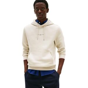 Tommy Hilfiger TOMMY LOGO TIPPED HOODY MW0MW32673 pullover huvtröja, beige (tidningspapper), L, Beige (tidningspapper), L Tommy Hilfiger TOMMY LOGO TIPPED HOODY MW0MW32673 pullover huvtröja, beige (tidningspapper), L, Beige (tidningspapper), L