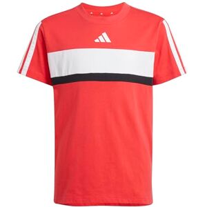 adidas Uniseks dzieci SEASONAL ESSENTIALS TIBERIO 3 STRIPES T-SHIRT, pure ruby/white, 9-10 Years adidas Uniseks dzieci SEASONAL ESSENTIALS TIBERIO 3 STRIPES T-SHIRT, pure ruby/white, 9-10 Years