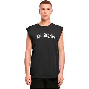 Tee Los Angeles Wording ärmlös t-shirt, svart, M Tee Los Angeles Wording ärmlös t-shirt, svart, M