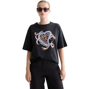 Scotch & Soda konstverk t-shirt med lös passform, Meteorit U014, M Scotch & Soda konstverk t-shirt med lös passform, Meteorit U014, M