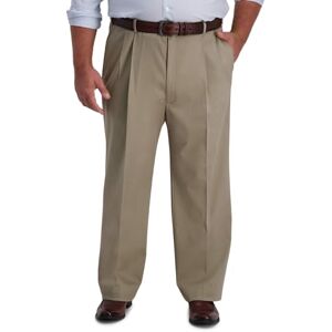 Haggar herr B & t khaki veckad framsida expanderbar midjeband ledig byxa Haggar herr B & t khaki veckad framsida expanderbar midjeband ledig byxa
