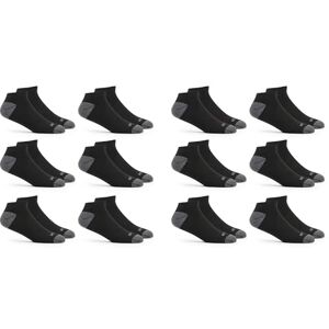 Fruit of the Loom Men's Dual Defense Low Cut Socks 12 Pair, black/Grey, Shoe Size: 6-12 Fruit of the Loom Men's Dual Defense Low Cut Socks 12 Pair, black/Grey, Shoe Size: 6-12