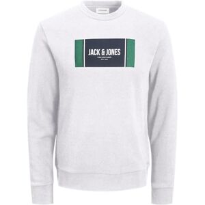 JACK & JONES Jjhayato Sweat Crew Neck BTS, Vit melange, XS JACK & JONES Jjhayato Sweat Crew Neck BTS, Vit melange, XS