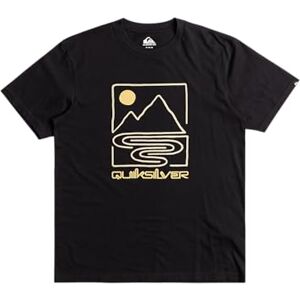Quiksilver kortärmad t-shirt herr QS kontur berg SS L svart Quiksilver kortärmad t-shirt herr QS kontur berg SS L svart