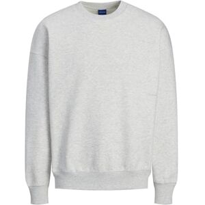 JACK & JONES JORVIBE Spongy Sweat Crew Neck, Vit melange, XS JACK & JONES JORVIBE Spongy Sweat Crew Neck, Vit melange, XS