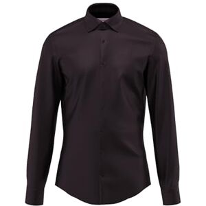 Seidensticker Silkesdekal herr business skjorta – slim fit – lätt att stryka – Kent krage – långärmad – 100% bomull, svart, 42 SE Seidensticker Silkesdekal herr business skjorta – slim fit – lätt att stryka – Kent krage – långärmad – 100% bomull, svart, 42 SE