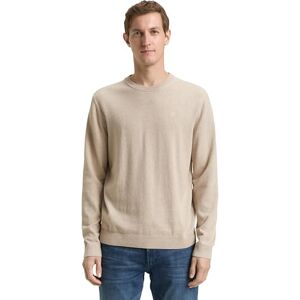 TOM TAILOR herrtröja, 38310 – cashew beige melerad, XXL TOM TAILOR herrtröja, 38310 – cashew beige melerad, XXL