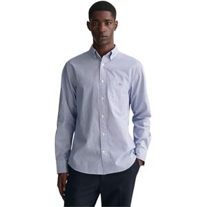 GANT Reg Poplin Banker skjorta för män, College Blue, 5XL GANT Reg Poplin Banker skjorta för män, College Blue, 5XL