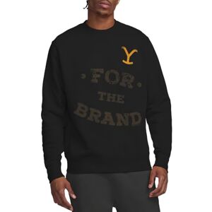 YELLOWSTONE för varumärket Crew sweatshirt, svart, liten, Svart, S YELLOWSTONE för varumärket Crew sweatshirt, svart, liten, Svart, S