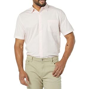 Amazon Essentials mäns Slim-Fit kortärmad poplin-skjorta, rosa, Small Amazon Essentials mäns Slim-Fit kortärmad poplin-skjorta, rosa, Small
