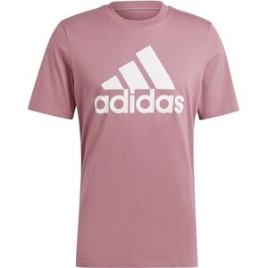 adidas herr Kortärmad T-shirt Essentials Single Jersey Big Logo Tee, preloved crimson/white, S adidas herr Kortärmad T-shirt Essentials Single Jersey Big Logo Tee, preloved crimson/white, S