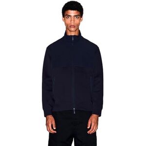 Giorgio Armani Men's Essential, långärmad tröja, kontrast topp, blå, XL, djup marin, XL Giorgio Armani Men's Essential, långärmad tröja, kontrast topp, blå, XL, djup marin, XL