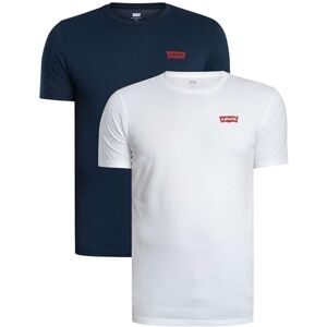 Levi's 2-Pack Crewneck Graphic Tee T-Shirt herr, Chesthit White / Dress Blues, XXL Levi's 2-Pack Crewneck Graphic Tee T-Shirt herr, Chesthit White / Dress Blues, XXL
