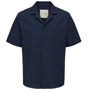 Only & Sons Onseye Resort Seers 009 Shirt Noos, marinblå blazer, M Only & Sons Onseye Resort Seers 009 Shirt Noos, marinblå blazer, M