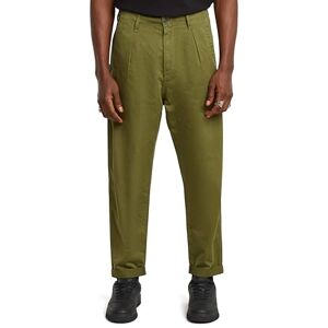 G-STAR RAW G-STAR herr pleated chinos avslappnade byxor, Grön (Mayfly Gd D24543-d910-h031), 31W x 34L G-STAR RAW G-STAR herr pleated chinos avslappnade byxor, Grön (Mayfly Gd D24543-d910-h031), 31W x 34L