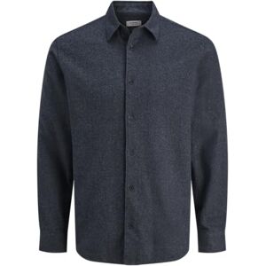 JJ REBEL Jrebike Melange Shirt Ls Sn, Sky Captain, M JJ REBEL Jrebike Melange Shirt Ls Sn, Sky Captain, M