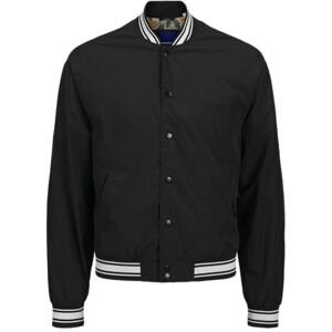JACK & JONES Joralmeria bomberjacka för män, svart, M JACK & JONES Joralmeria bomberjacka för män, svart, M