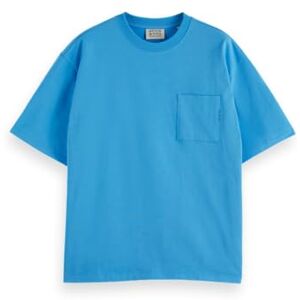 Scotch & Soda Seasonal Core – Loose Fit 3 Crosses Pocket T-shirt, Aqua Blue 410, L Scotch & Soda Seasonal Core – Loose Fit 3 Crosses Pocket T-shirt, Aqua Blue 410, L