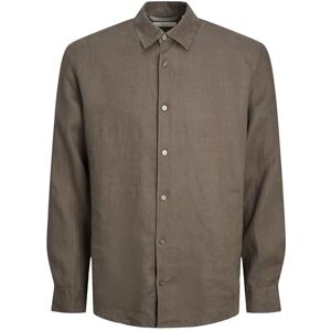 JACK & JONES Jprcclawrence linne skjorta L/S Sn långärmad tröja, Falk, S JACK & JONES Jprcclawrence linne skjorta L/S Sn långärmad tröja, Falk, S