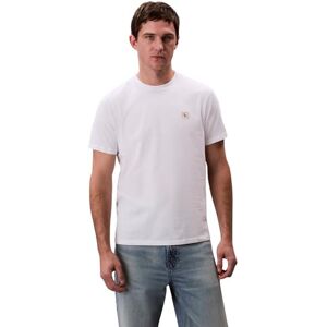 Calvin kortärmad herrmärke klassisk bomullströja t-shirt, Vit (ljusvit), M Calvin kortärmad herrmärke klassisk bomullströja t-shirt, Vit (ljusvit), M