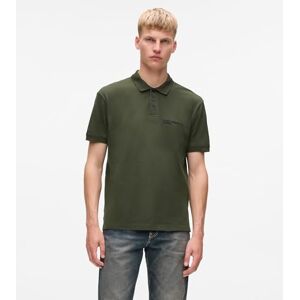 KARL LAGERFELD JEANS , Herr, Regular Pique Polo, Regular Fit, Grön, XL KARL LAGERFELD JEANS , Herr, Regular Pique Polo, Regular Fit, Grön, XL
