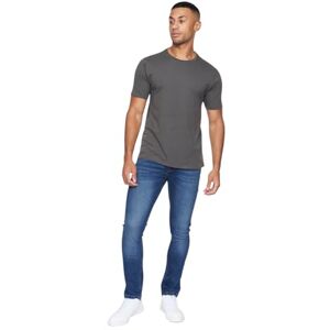 Crosshatch Buraca Slim Fit denim jeans, stretch bomull 5-ficks designerbyxor med knappgylf och märkesvara, storlekar 30-40, vanlig, kort och lång, Buraca/stentvätt, 30W x 32L Crosshatch Buraca Slim Fit denim jeans, stretch bomull 5-ficks designerbyxor med knappgylf och märkesvara, storlekar 30-40, vanlig, kort och lång, Buraca/stentvätt, 30W x 32L