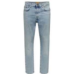 Only & Sons Onsyoke Tapered Lb 6594 Cro DNM Noos, Ljusblå denim, 36W / 34L Only & Sons Onsyoke Tapered Lb 6594 Cro DNM Noos, Ljusblå denim, 36W / 34L