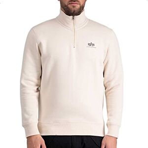 Alpha Industries tröja med halv dragkedja SL Sweatshirt för män Jet Stream White Alpha Industries tröja med halv dragkedja SL Sweatshirt för män Jet Stream White