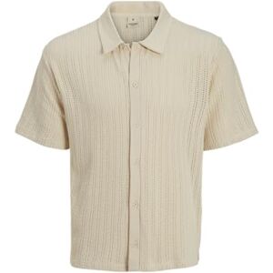 JACK & JONES Jprbluhenry Ss skjorta, Whitecap grå, L JACK & JONES Jprbluhenry Ss skjorta, Whitecap grå, L