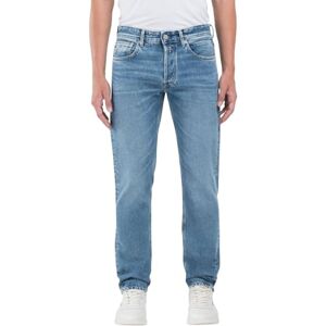 Replay Herr rak passform jeans Grover, 009 medium blå, 38W / 34L Replay Herr rak passform jeans Grover, 009 medium blå, 38W / 34L