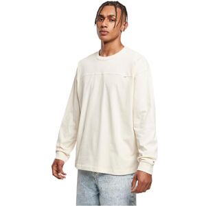 Urban Classics Långärmad ekologisk bomull för män, långärmad tröja, kort böjd överdimensionerad tröja för män i 2 färger, storlekar S–5XL, Vit, L Urban Classics Långärmad ekologisk bomull för män, långärmad tröja, kort böjd överdimensionerad tröja för män i 2 färger, storlekar S–5XL, Vit, L