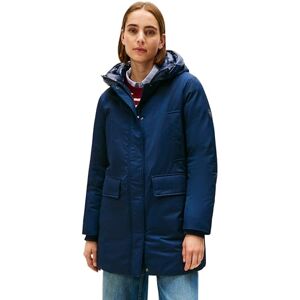 Tommy Hilfiger Dam vadderad nylon REG PARKA WW0WW46533 parkas rock, blå, L, Blå (mörk natt marinblå), L Tommy Hilfiger Dam vadderad nylon REG PARKA WW0WW46533 parkas rock, blå, L, Blå (mörk natt marinblå), L