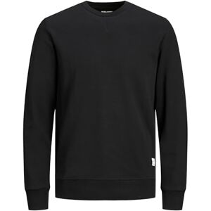 JACK & JONES JACK&JONES PLUS JJEBASIC SWEAT CREW NECK NOOS PS sweatshirt, svart, 7XL JACK & JONES JACK&JONES PLUS JJEBASIC SWEAT CREW NECK NOOS PS sweatshirt, svart, 7XL
