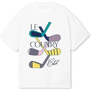 GUNTHER Golfklubb T-shirt, Vitt och blått, L GUNTHER Golfklubb T-shirt, Vitt och blått, L