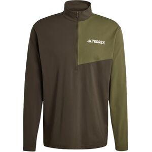 adidas herr Terrex Multi Climacool Half Zip Long Sleeve Shirt, shadow olive, M adidas herr Terrex Multi Climacool Half Zip Long Sleeve Shirt, shadow olive, M