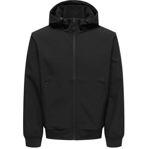 Only & Sons Onsbowie Softshell Bomber OTW Softshelljacka, svart, XXL Only & Sons Onsbowie Softshell Bomber OTW Softshelljacka, svart, XXL
