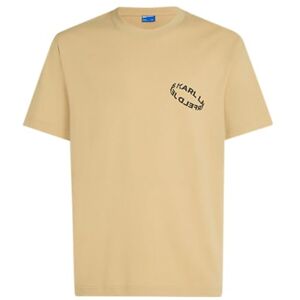 KARL LAGERFELD JEANS , Herr, Vanlig Kortärm Multi Ring Tee, Vanlig Fit, Beige, XXL KARL LAGERFELD JEANS , Herr, Vanlig Kortärm Multi Ring Tee, Vanlig Fit, Beige, XXL