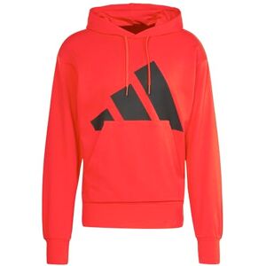 adidas herr Essentials Big Logo French Terry Hoodie Sweatshirt, Pure Ruby/Black, XXL adidas herr Essentials Big Logo French Terry Hoodie Sweatshirt, Pure Ruby/Black, XXL