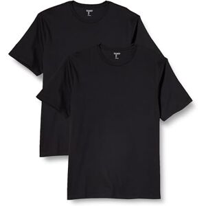 Amazon Essentials mäns normal passform kortärmad rund hals t-shirt, paket med 2, Svart, 4XL stor tall Amazon Essentials mäns normal passform kortärmad rund hals t-shirt, paket med 2, Svart, 4XL stor tall