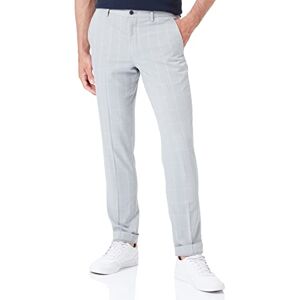 JACK & JONES herrbyxa, JPRFRANCO Slim Fit kostymbyxor, Ljusgrå/kontroll: supersmal passform, 46 JACK & JONES herrbyxa, JPRFRANCO Slim Fit kostymbyxor, Ljusgrå/kontroll: supersmal passform, 46