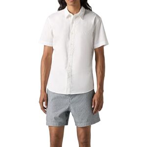 LEVIS Levi's Shorts Housemark Slim Shirt för män, Ljus vit, XS LEVIS Levi's Shorts Housemark Slim Shirt för män, Ljus vit, XS