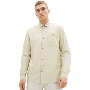 TOM TAILOR Denim herr regular fit twill skjorta av bomull, 32348-trädgårdspade mini fiskben, M TOM TAILOR Denim herr regular fit twill skjorta av bomull, 32348-trädgårdspade mini fiskben, M