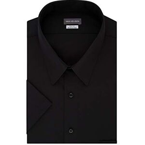 Van Heusen herr kortärmad poplin solid hög passform klänning skjorta Van Heusen herr kortärmad poplin solid hög passform klänning skjorta