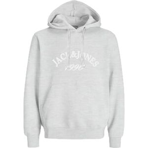 JACK & JONES Jorbleecker branding Sweat Hood Bf, Ljus vit, S JACK & JONES Jorbleecker branding Sweat Hood Bf, Ljus vit, S