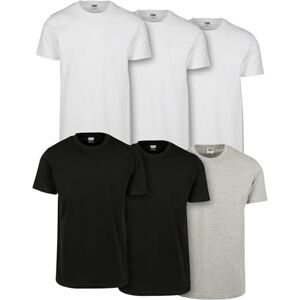 Urban Classics herr T-tröja Basic Tee 6-Pack, wht/wht/wht/blk/blk/gry, 5XL Urban Classics herr T-tröja Basic Tee 6-Pack, wht/wht/wht/blk/blk/gry, 5XL
