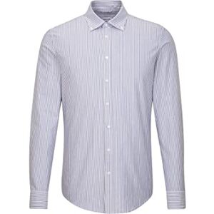 Seidensticker Silkesklistermärke herr extra smal långärmad med Button-Down krage mjuk randig smart affärströja Seidensticker Silkesklistermärke herr extra smal långärmad med Button-Down krage mjuk randig smart affärströja